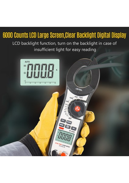 DT-330H DT-356H 1000A Pens Metre 6000 Sayım Ac/dc Trms Kelepçe Tipi Multimetre Ampermetre Ac Dc Gerilim Akım Ölçer Ncv Testi Kelepçe Test Cihazı (Yurt Dışından)