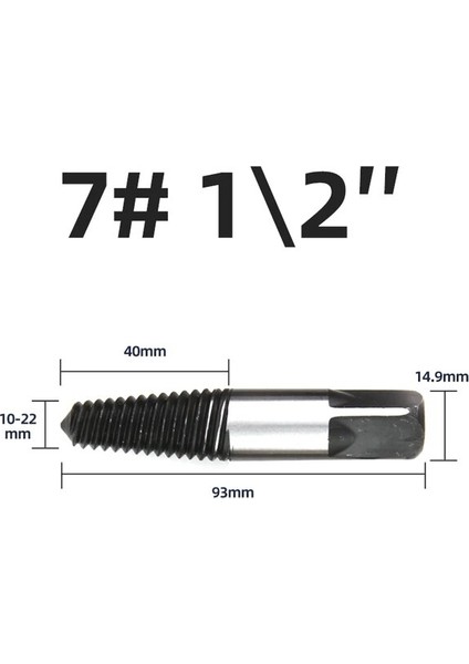 Extractor 7 5/6 Adet Vida Extractor Metal Matkap Ucu Seti Hasarlı Vidalar Sökücü Extractor Ağaç Işleme Araçları Kırık Cıvata Su Borusu Çıkarıcı (Yurt Dışından)