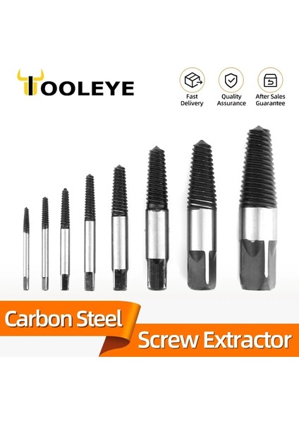 Extractor 7 5/6 Adet Vida Extractor Metal Matkap Ucu Seti Hasarlı Vidalar Sökücü Extractor Ağaç Işleme Araçları Kırık Cıvata Su Borusu Çıkarıcı (Yurt Dışından)