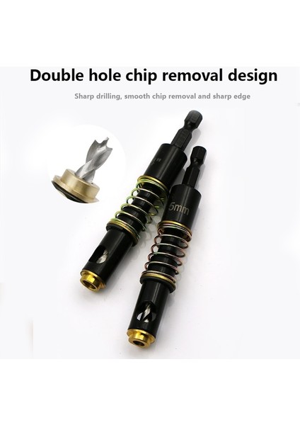 Metrik 5mm Hex Shank Merkezi Matkap Ucu Kapı Pencere Dolabı Kendinden Merkezleme Menteşe Konik Aracı (Yurt Dışından)
