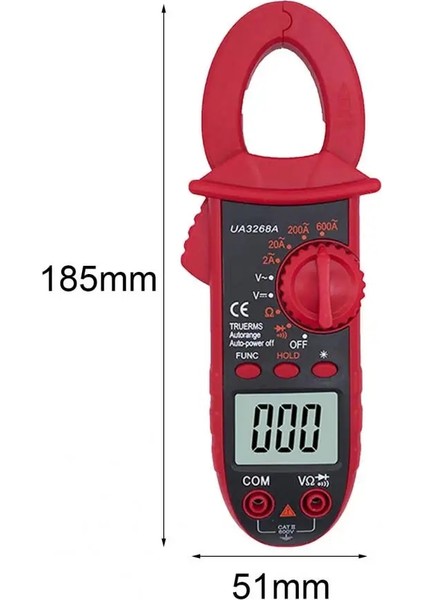Kırmızı Siyah UA3268A Akım Dijital Pens Metre Kompakt Arka Işık Hafif Elektrik Endüstrisi Için Tam Koruma Kelepçe Multimetre (Yurt Dışından) modelleri