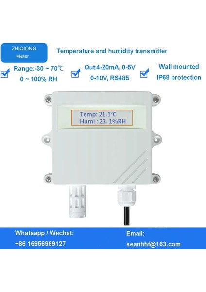 0-10V Ekranlı 3'ü 1 Arada Co2 Co Sıcaklık ve Nem Sensörü, Yüksek Hassasiyetli RS485 Endüstriyel Yağmur Geçirmez Kar Serası Izleme Vericisi (Yurt Dışından) modelleri