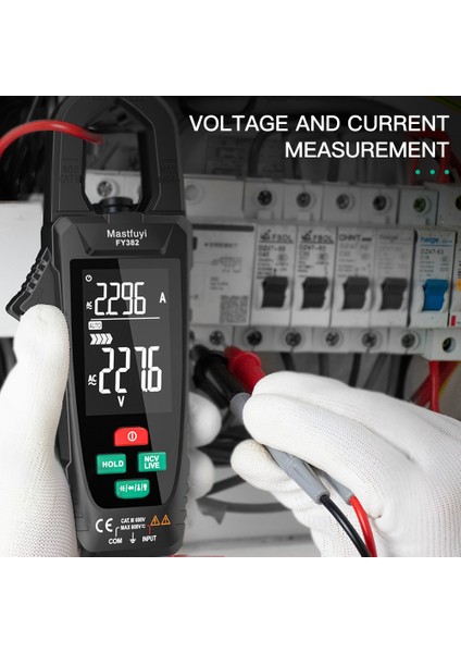 Siyah FY382 Dijital Pens Metre 9999 Sayımlar Dc/ac Voltmetre Otomatik Düzeltme Pense Ampermetre Kapasite Test Cihazı Nvc Multimetre (Yurt Dışından) fiyatları