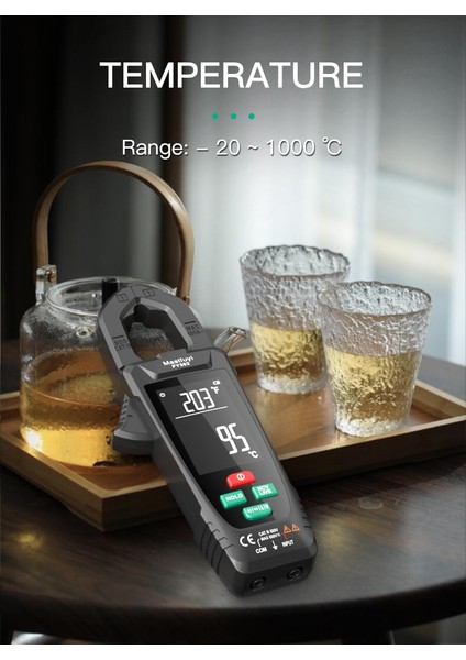 Siyah FY382 Dijital Pens Metre 9999 Sayımlar Dc/ac Voltmetre Otomatik Düzeltme Pense Ampermetre Kapasite Test Cihazı Nvc Multimetre (Yurt Dışından) fırsatları
