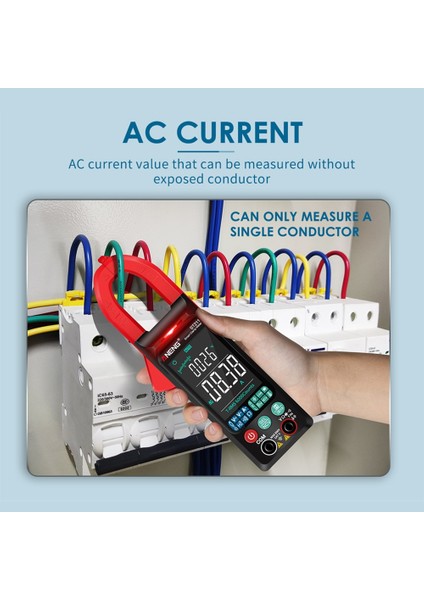 Siyah ST211 Dijital Pens Metre Multimetre 6000 Sayım Ac/dc Voltmetre Ampermetre Gerilim Akım Pense Amp Hz Ncv Ohm Otomatik Aralığı Test Cihazı (Yurt Dışından)