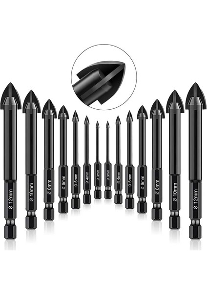 5 Adet Altıgen Dört Tarafı Kesme Keskin Aşınmaya Dayanıklı Karbür Bit Çapraz Altıgen Matkap Setleri Cam Seramik Karo Seramik Beton Sondajı (Yurt Dışından) fiyatları