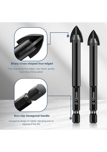 5 Adet Altıgen Dört Tarafı Kesme Keskin Aşınmaya Dayanıklı Karbür Bit Çapraz Altıgen Matkap Setleri Cam Seramik Karo Seramik Beton Sondajı (Yurt Dışından) fırsatları