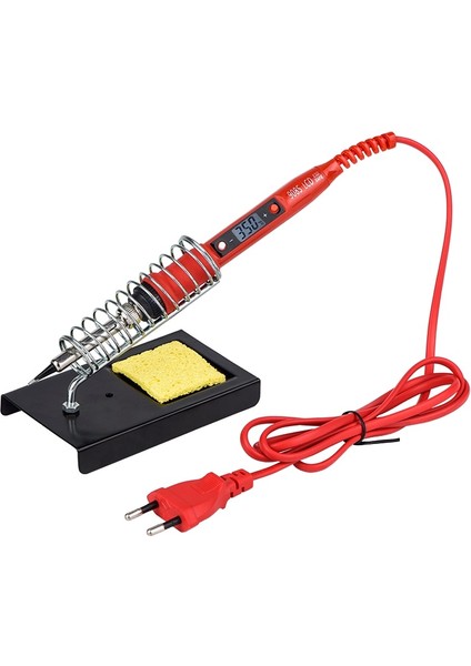 Turuncu 80W 110V, Ab Jcd Havya Kiti Ayarlanabilir Sıcaklık 220V 80W LCD Lehim Kaynak Araçları Seramik Isıtıcı Lehimleme Ipuçları Sökme Pompası (Yurt Dışından) modelleri