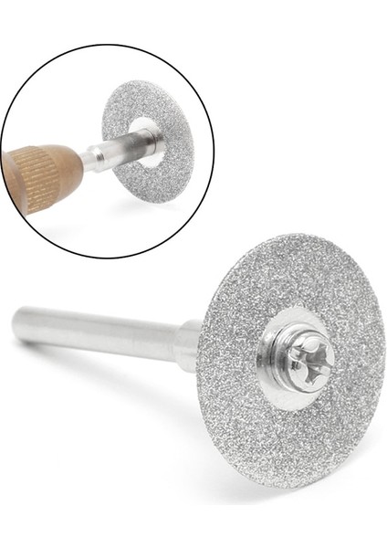 Gümüş 40MM 5 Adet 18MM Diamonte Kesme Diskleri Matkap Ucu Shank Döner Alet Bıçağı (Yurt Dışından) modelleri