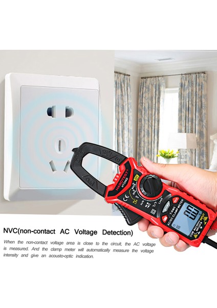 HT206A Habotest HT206 Ac Dc Dijital Pens Metre Multimetre Pinza Amperimetrica True Rms Yüksek Hassasiyetli Kapasite Ncv Ohm Hz Test Cihazı (Yurt Dışından)