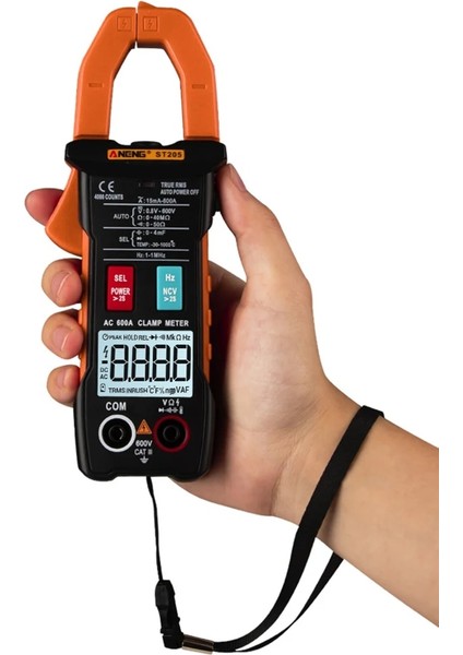 Mavi ST205 4000 Sayım Tam Otomatik Aralıkları Dijital Multimetre Pens Metre Ac Gerilim Ncv Direnç Otomatik Mutimetre Araçları El Feneri ile (Yurt Dışından) fırsatları