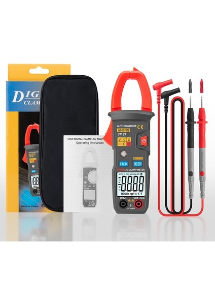 Aneng ST183 Aneng ST181 ST180 ST182 ST183 ST184 Dijital Kelepçe Multimetre Dc/ac Akım Ölçer Ampermetre Gerilim Araç Kapasitesi Ncv Ohm Test Cihazı (Yurt Dışından)