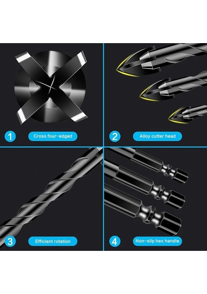B-6-8-10MM 3-12MM Çapraz Hex Kiremit Matkap Uçları Seti Cam Seramik Beton Delik Açıcı Tuğla Sert Alaşım Üçgen Bit Beton Matkap Uçları (Yurt Dışından) indirimleri