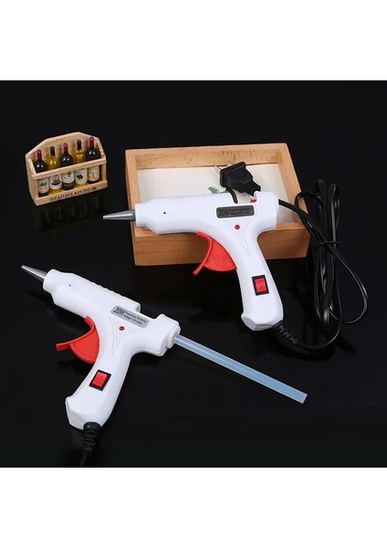 Beyaz Tutkal Tabancaları 110V-220V-20W, Ab Dgks 1+13 20W Ab Elektrik Fişi Sıcak Tutkal Tabancası 7mm Tutkal Çubuğu Endüstriyel Mini Tabancalar Termo Elektrikli Isı Sıcaklığı Aracı (Yurt Dışından)