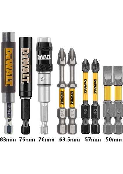 Döner Tutucu 1 Adet Dewalt Manyetik Darbeli Sürücü Bit Seti Ph2 Döner Uçları Tutucu Uzatın 1/4 "6.35MM Hex Shank Elektrikli Matkap Aksesuarları (Yurt Dışından)
