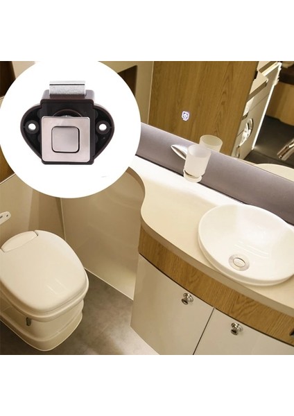 Stil 5 Düğme Kilidi Basma Düğmesi Mandal Rv Itme Kilidi Çinko Alaşım Dolap Kilitleri Rv Yatlar Karavan Için Camper Çekmece (Yurt Dışından) modelleri