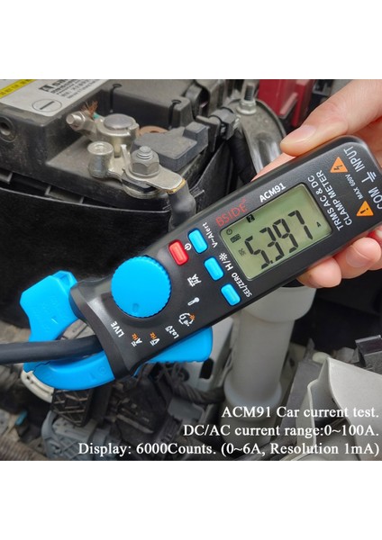 ACM81-BLACK Bsıde True Rms Pens Metre 1ma Pense Ampermetre Profesyonel Araba Tamir Dijital Multimetre Dc Ac Akım Volt Sıcaklık Kapasitör Test Cihazı (Yurt Dışından) indirimleri