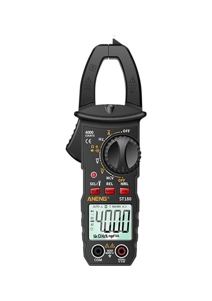 Siyah Aneng ST181 Dijital Pens Metre Dc/ac Akım 4000 Sayım Multimetre Ampermetre Gerilim Test Cihazı Araba Amp Hz Kapasite Ncv Ohm Testi (Yurt Dışından)