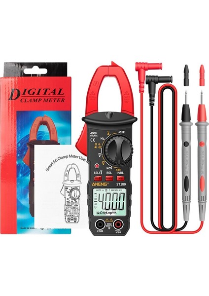 Siyah Aneng ST181 Dijital Pens Metre Dc/ac Akım 4000 Sayım Multimetre Ampermetre Gerilim Test Cihazı Araba Amp Hz Kapasite Ncv Ohm Testi (Yurt Dışından) modelleri