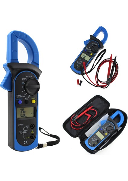 ST201 Kırmızı ST201 Dijital Pens Metre Multimetre Ac/dc Gerilim Test Cihazı Akım Direnci Transistör Testi Çoklu Güç Ölçer (Yurt Dışından) modelleri