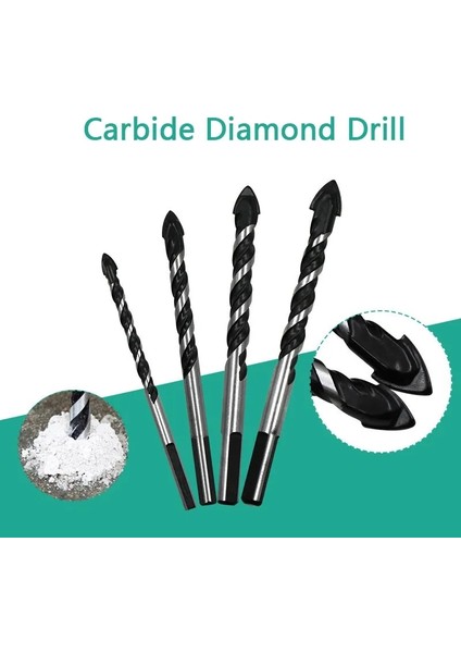 Kırmızı 6mm 3-12MM Tungsten Çelik Metal Alaşım Üçgen Matkap Uçları Seramik Duvar Cam Beton Delik Açıcı Siyah Kesici Tırnak Metal Matkap (Yurt Dışından) fiyatları
