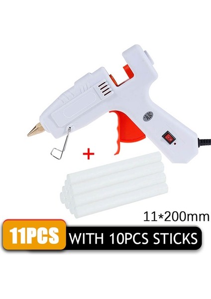 10 Adet Sopa ile 80W, Ab 80W-120W Sıcak Tutkal Tabancası ile 11*200MM Çubuk Tutkal Dıy Mini Guns Yapıştırıcı Çubuk Sıcak Tutkal Tabancası Araçları Ev Için Isı Aracı (Yurt Dışından)