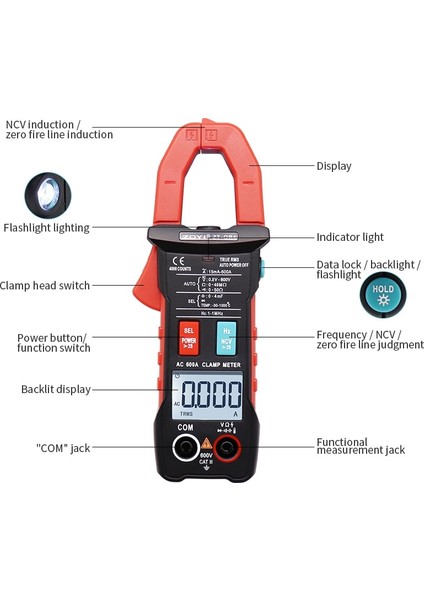 Zt-Qb3 Zoyı Dijital Amper Pens Metre Multimetre Akım Kelepçesi Kerpeten Voltmetre Ampermetre Ac 600A Ac/dc Gerilim Ohm Akım Test Cihazı (Yurt Dışından) fiyatları