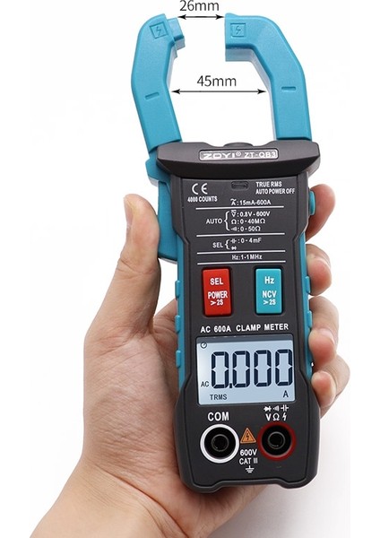 Zt-Qb3 Zoyı Dijital Amper Pens Metre Multimetre Akım Kelepçesi Kerpeten Voltmetre Ampermetre Ac 600A Ac/dc Gerilim Ohm Akım Test Cihazı (Yurt Dışından) indirimleri