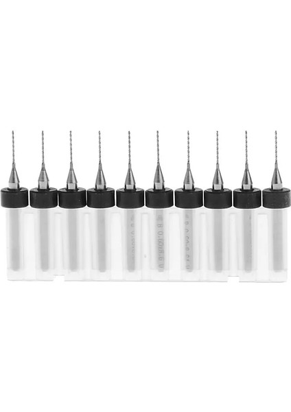 Kırmızı Yeni 10 Adet 0.6mm Ucu 1/8 "shank Spiral Flüt Tungsten Karbür Mikro Pcb Matkap Uçları (Yurt Dışından) indirimleri