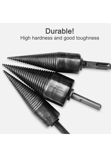 50MM Kare 32/42/50MM Yakacak Odun Doğrama Ahşap Matkap Ucu Yarma Konisi Kütük Ayırıcı Yakacak Odun Kıyıcı Ahşap Bölünmüş Koni Matkap Ucu Ağaç Işleme Aleti (Yurt Dışından) indirimleri