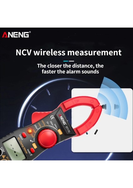 ST185 Siyah Gerilim Test Cihazı 500A Ac Akım Ac/dc 1999 Sayım Hz Kapasite Ncv Ohm Diyot Test Cihazı Aneng ST170 Pens Metre Dijital Multimetre (Yurt Dışından) modelleri