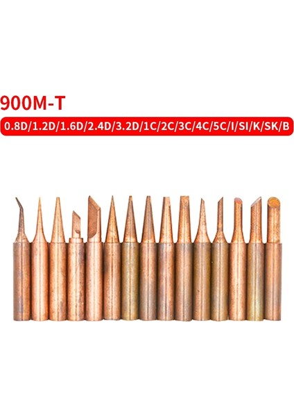 1c 1 Adet/5 Adet 900M T Serisi Saf Bakır Havya Ucu Kurşunsuz Kaynak Sting Hakko 936 FX-888D 852D + Havya Istasyonu (Yurt Dışından)