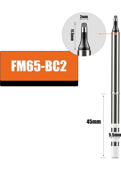 FM65-BL Yüksek Kaliteli FM65 Hs-01 Gvda GD300 RGS65 Için Havya Uçlarının Lehim Istasyonu Aksesuarlarına Değiştirilmesi (Yurt Dışından)