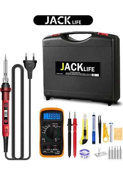 60W 11 Parçalı Set Ab Sıcaklık Elektrikli Havya Kiti 110V 220V 80W Havya Kiti XL830L Multimetre Kaynak Aracı Kiti (Yurt Dışından) fiyatları