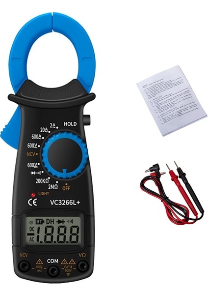 Mavi Multimetre Dijital Pens Metre Akım El Direnci 1999 Ampermetre Diyot Testi Doğru Voltmetre Ncv Ac Dc Gerilim Sayımları (Yurt Dışından)