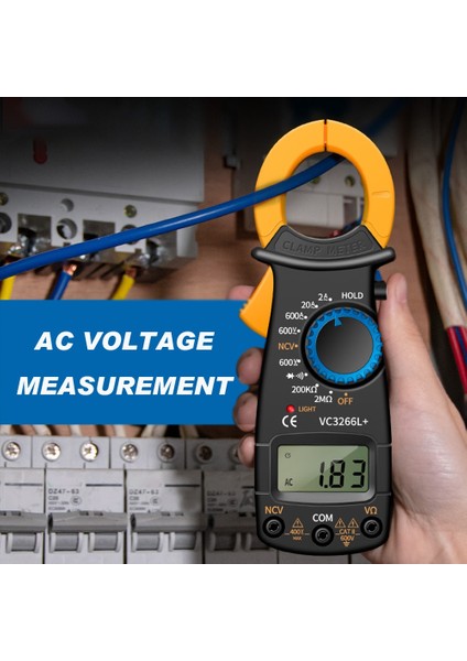 Mavi Multimetre Dijital Pens Metre Akım El Direnci 1999 Ampermetre Diyot Testi Doğru Voltmetre Ncv Ac Dc Gerilim Sayımları (Yurt Dışından) fırsatları