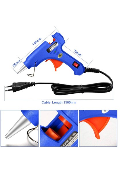 A B 20W, Abd Petpig Yüksek Sıcaklık 20W Tutkal Tabancası 110-220V Sıcak Tutkal Çıkarılabilir Dıy Aracı Güç Aracı Küçük Zanaat (Yurt Dışından) fiyatları