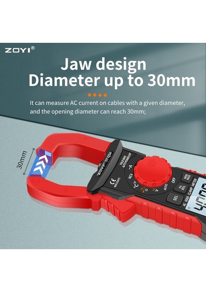 Zt-Qs4 Zoyı Zt-Qs4 Dijital Pens Metre Multimetre 600A Test Cihazı Ac/dc Akım 6000 Sayımlar True Rms Kapasite Ncv Ohm Hz Transistör (Yurt Dışından) fırsatları