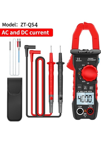 Zt-Qs4 Zoyı Zt-Qs4 Dijital Pens Metre Multimetre 600A Test Cihazı Ac/dc Akım 6000 Sayımlar True Rms Kapasite Ncv Ohm Hz Transistör (Yurt Dışından) indirimleri