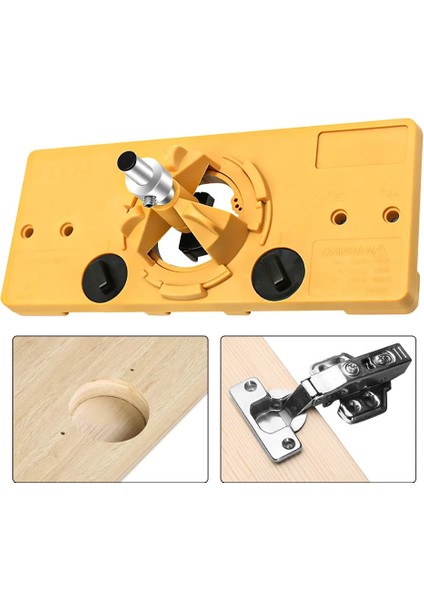 Sarı Set Gizli 35 mm Fincan Tarzı Menteşe Jig Sondaj Delik Matkap Kılavuzu + Forstner Bit Ahşap Kesici Marangoz Ağaç Işleme Dıy Araçları (Yurt Dışından) indirimleri