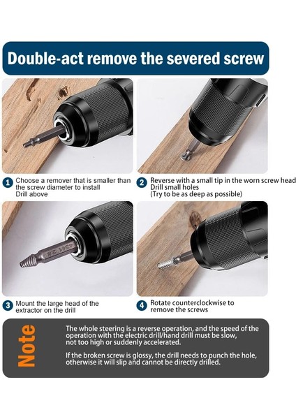 Kırmızı Hasarlı Vida Çıkarıcı Matkap Ucu 4/5/6 Pcs Set Soyulmuş Kırık Vida Cıvata Sökücü Çıkarıcı Kolayca Yıkım Araçlarını Çıkarın (Yurt Dışından)