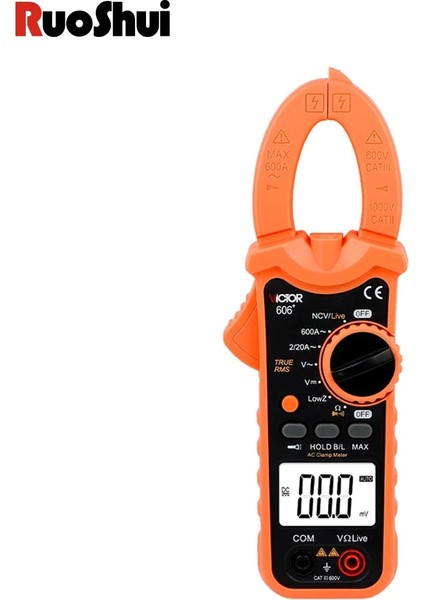 606A Plus En Yeni Victor 606+ Pens Metre Ampermetre Acv/dcv Aca Büyük Kapasitenin Otomatik Aralığı Ölçümü Ncv El Feneri Taşıma Çantası ile (Yurt Dışından)