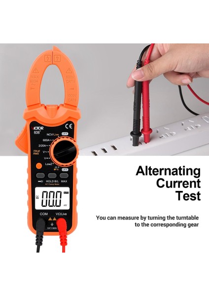 606A Plus En Yeni Victor 606+ Pens Metre Ampermetre Acv/dcv Aca Büyük Kapasitenin Otomatik Aralığı Ölçümü Ncv El Feneri Taşıma Çantası ile (Yurt Dışından)