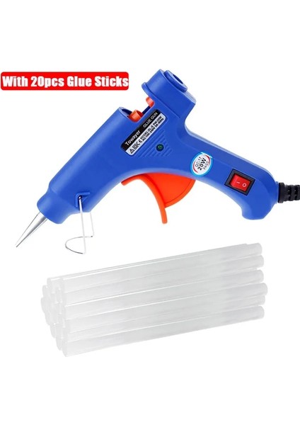 20 Adet Çubukla Abd 20W Sıcak Tutkal Tabancası Tutkal Sopa ile 7mm * 100MM Tutkal Sopa Mini Elektrikli Tabanca Sıcaklık Isıtıcı Eriyik Greft Onarım Aracı Isı Sıcaklığı Aracı (Yurt Dışından)