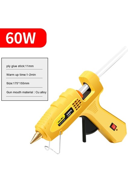 60W Delı 80W Sıcak Tutkal Tabancası Seti Tutkal Sopa ile Endüstriyel Mini 20W Tutkal Tabancaları Termo Elektrikli Isı Sıcaklığı Onarım Aracı (Yurt Dışından)