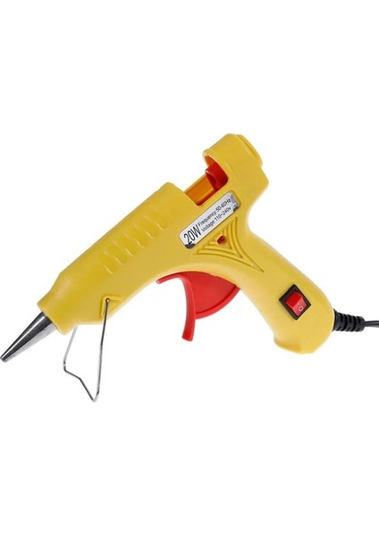 Sadece Tutkal Tabancası Ab 20W Sıcak Eriyik Tutkal Tabancası Endüstriyel Mini Tabancalar Termo Elektrikli Isı Sıcaklığı Aracı 7mm x 200MM Tutkal Sopa ile Ab Tak Abd Tak (Yurt Dışından)