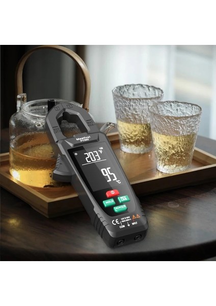TS18A FY382 Büyük Ekran Dijital Pens Metre Akıllı Ac Gerilim Akım Kelepçesi True Rms Otomatik Aralığı Sıcaklık Kapasite Ohm Hz Ampermetre Pense (Yurt Dışından) indirimleri