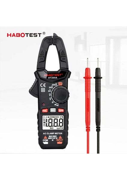 HT200B Habotest 2000 Sayım Dijital Pens Metre HT200A Ac Akım Multimetre Ampermetre Gerilim Test Cihazı Araba Amp Hz Kapasite Ncv Ohm Aracı (Yurt Dışından) fiyatları
