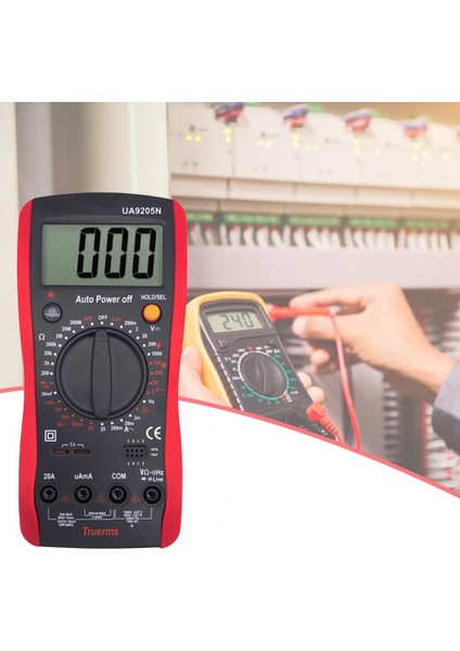 Siyah Kırmızı UA9205N Multimetre Yüksek Hassasiyetli Anti-Parazit Abs Ev Aletleri Kurulumu Için Çok Fonksiyonlu Taşınabilir Multimetre (Yurt Dışından) fiyatları
