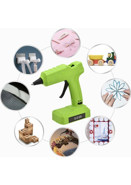 Abd 6000MAH El Kablosuz Elektrikli Tutkal Makinesi Sıcak Eriyik Tutkal Makinesi Portablehousehold Manuel Tamir Için El Yapımı (Yurt Dışından)